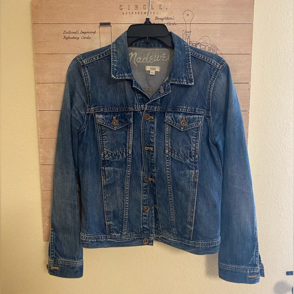 Madewell Classic Fit Blue Denim Jean Jacket - Picture 5 of 8